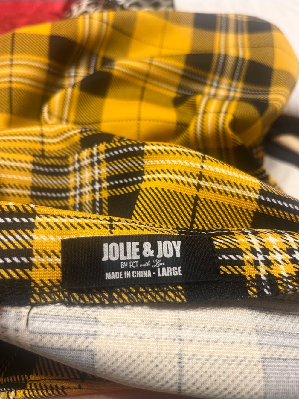 Plaid Spaghetti Strap Mini Romper in Yellow - Picture 2 of 3